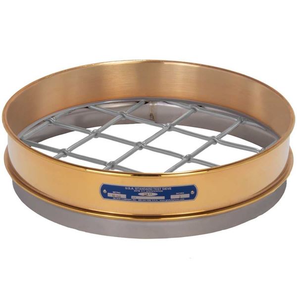 12in Sieve, Brass/Stainless, Intermediate-Height, 2in