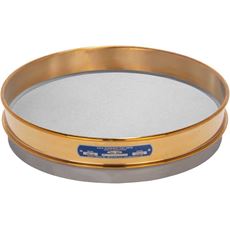 12in Sieve, Brass/Stainless, Half-Height, No.80