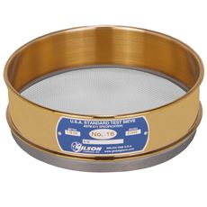 8in Sieve, Brass/Stainless, Full-Height, No.16