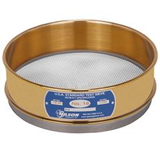 8in Sieve, Brass/Stainless, Full-Height, No.18