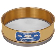 8" Sieve, Brass/Stainless, Full-Height, No. 30