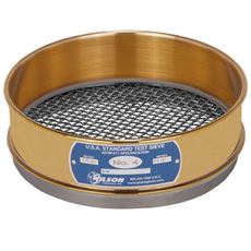 8" Sieve, Brass/Stainless, Full-Height, No. 4