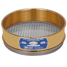 8" Sieve, Brass/Stainless, Full-Height, No. 5