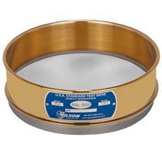 8" Sieve, Brass/Stainless, Full-Height, No. 500