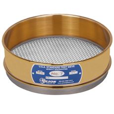 8in Sieve, Brass/Stainless, Full-Height, No.7