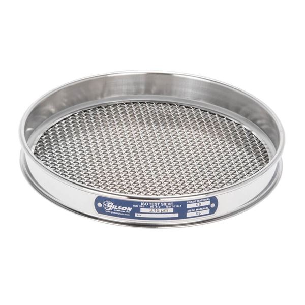 8" Sieve, All Stainless, Half-Height, 1/8"