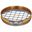 8in Sieve, Brass/Stainless, Half-Height, 7/8in