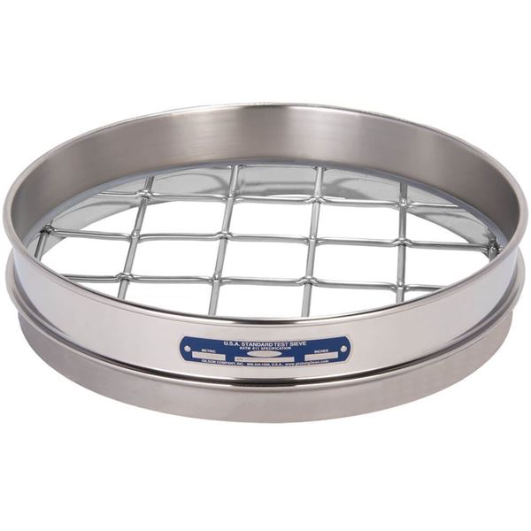 12in Sieve, All Stainless, Half-Height, 2in shown