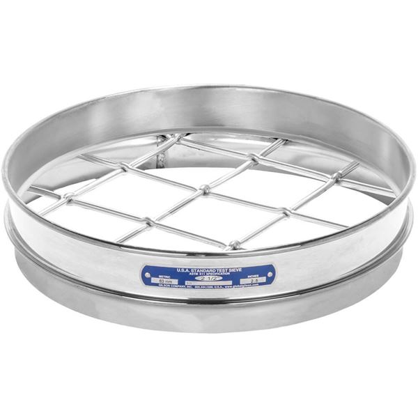 12in Sieve, All Stainless, Half-Height, 2-1/2in