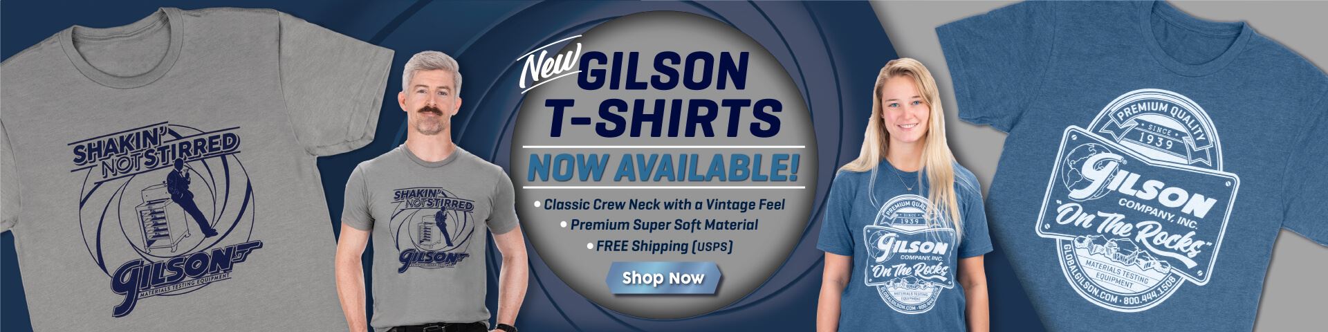 Gilson tees banner