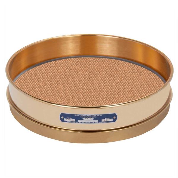 12in Sieve, All Brass, Intermediate-Height, No.12