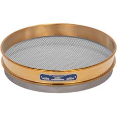 12in Sieve, Brass/Stainless, Half-Height, 1/8in