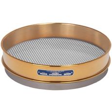 12in Sieve, Brass/Stainless, Intermediate-Height, 1/8in