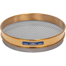 12in Sieve, Brass/Stainless, Half-Height, No.3-1/2