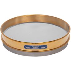 12in Sieve, Brass/Stainless, Half-Height, No.60