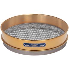 12in Sieve, Brass/Stainless, Intermediate-Height, 3/4in