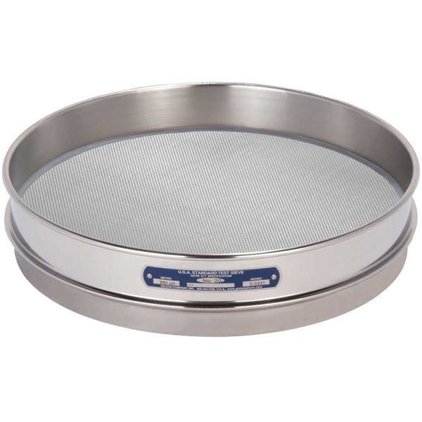 12in Sieve, All Stainless, Half-Height, No.18