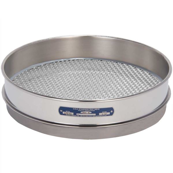 12in Sieve, All Stainless, Intermediate-Height, No.3-1/2