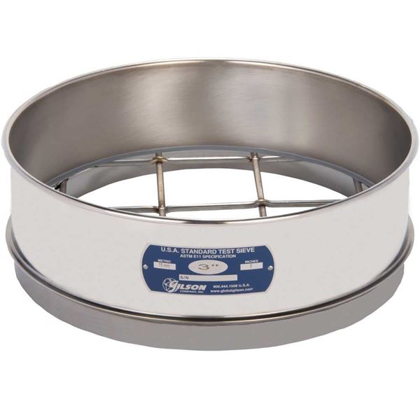 12in Sieve, All Stainless, Full-Height, 4in