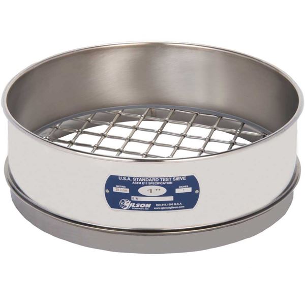 12in Sieve, All Stainless, Full-Height, 7/8in