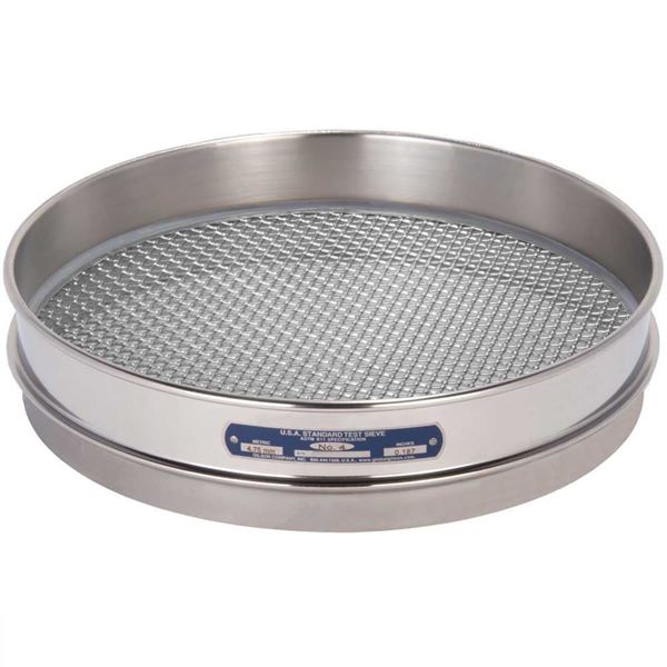 12in Sieve, All Stainless, Half-Height, No.3-1/2