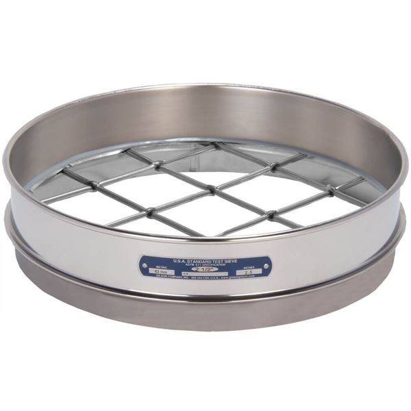 12in Sieve, All Stainless, Intermediate-Height, 3in