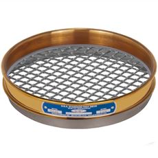 8in Sieve, Brass/Stainless, Half-Height, 7/16in