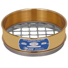 8in Sieve, Brass/Stainless, Full-Height, 1in