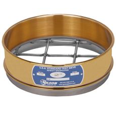 8in Sieve, Brass/Stainless, Full-Height, 1-3/4in