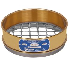 8in Sieve, Brass/Stainless, Full-Height, 5/8in